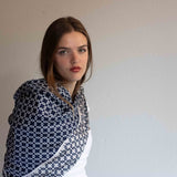 Foulard in Pura Seta cm 90x90  Stampa Geometrica - 922