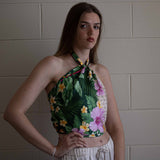 Foulard in Pura Seta Floreale Tropical - 923