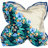 Foulard in Pura Seta Floreale Tropical - 924
