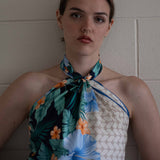 Foulard in Pura Seta Floreale Tropical - 924
