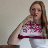 Foulard in Pura Seta Floreale monocolore - 925