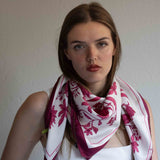 Foulard in Pura Seta Floreale monocolore - 925