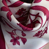 Foulard in Pura Seta Floreale monocolore - 925