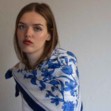 Foulard in Pura Seta Floreale monocolore - 926