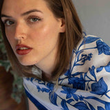 Foulard in Pura Seta Floreale monocolore - 926