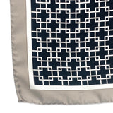 Bandana in pura seta geometrico - 949