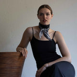 Bandana in pura seta geometrico - 949
