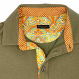 Polo Uomo puro Cotone colore Verde Militare Cod 766-769
