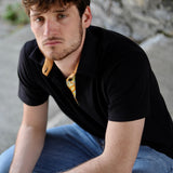 Polo Uomo puro Cotone colore Nero Cod 762-765