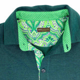 Polo Uomo puro Cotone colore Verde Petrolio Cod 758-761
