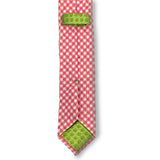 Cravatta Rosa stampa Vichy larga 6 cm Cod 127