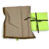 Foulard pura Seta cm 70x70 stampa disegno Vichy colore Beige Cod 170