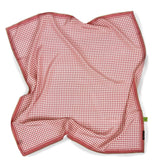 BANDANA PURA SETA CM 70X70  DISEGNO VICHY ROSATO. COD 176