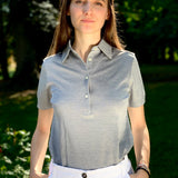 Polo donna in Seta Cotone colore Grigio Cod 236-239
