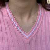 Gilet Rosa in Cotone e Cashmere Cod 273-274-275