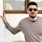 “SLOW” TAUPE SWEATER IN PURE COTTON LONG SLEEVE 288-289-290-291
