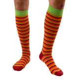 Calze uomo cotone righe Oro, Arancione, Vino Cod 374