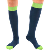 MEN COTTON SOCKS BACK VERTICAL STRIPE DESIGN, COLOR NAVY COD 380