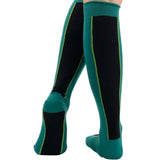 Calze donna Cotone pannello bicolore Nero e Petrolio Cod 386