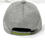 Cappellino baseball in puro Cashmere grigio chiaro Cod 040