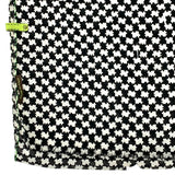 Sciarpa in pura Lana stampata colore Bianco Nero Cod 402