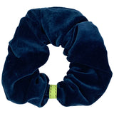 Ferma capelli in velluto di Cotone Blu Petrolio Cod 410