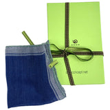 PURE WOOL PRINTED POCKET SQUARE COLOR BLUE COD 423