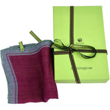 Fazzoletto da taschino in garza di lana colore Ribes Cod 425