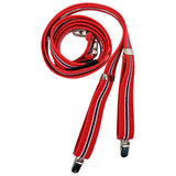 Bretelle elastiche Rosse con 4 punti di aggancio, Cod 427