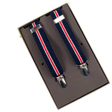 Bretelle elastiche Blu scuro con 4 punti di aggancio Cod 428