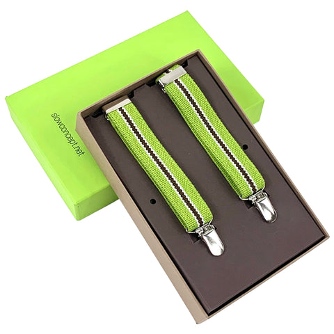 Bretelle elastiche verdi con 4 punti di aggancio Cod 429