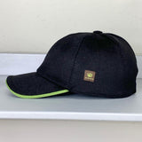 Cappellino baseball in puro Cashmere colore Nero Cod 460