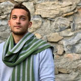 Sciarpa maglia in pura Lana rigata Cod 047 Cod 048  Cod 049