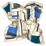 Foulard cm 90x90 Pura Seta disegno Grande Geo Cod 542