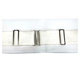 Fascia Smoking in raso di pura Seta bianco. Cod 579