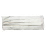 Fascia Smoking in raso di pura Seta bianco. Cod 579