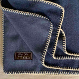 Coperta Yacht Lana Seta Jacquard Oxford, colore Blu Capri Cod 603