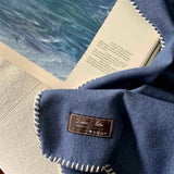 Coperta Yacht Lana Seta Jacquard Oxford, colore Blu Capri Cod 603