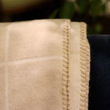 Coperta Veliero in Cashmere Lana colore Champagne. Cod 619