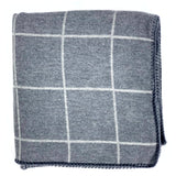 Coperta Veliero in Cashmere Lana colore Grigio Mélange. Cod 621