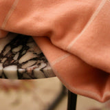 Coperta Veliero in Cashmere Lana colore Corallo. Cod 622
