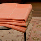 Coperta Veliero in Cashmere Lana colore Corallo. Cod 622