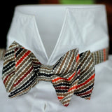 Papillon in Pura Lana  colore Ruggine Multicolor Cod. 636