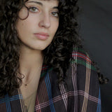 Sciarpa in Pura Lana disegno madras Marrone Cod. 656