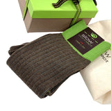 Calze Uomo gambaletto in cotone a coste colore Marrone Cod. 677