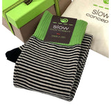 Calze Uomo gambaletto in cotone riga sottile colore Nero Cod. 682