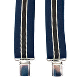 Bretelle elastiche rigate colore Blu Cod. 683