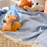 Copertina Cashmere per bambini colore Azzurro Cod 715