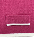 Giacca a maglia in puro Cotone Rosa Cod 743
