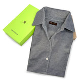 Polo donna in Seta Cotone colore Grigio Cod 236-239